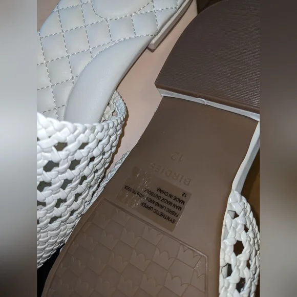 Birdies The Dove White Ecru Slide Flat Sz. 6 - Picture 4 of 6